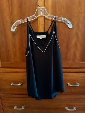 Loft Black Sheer Tank Top